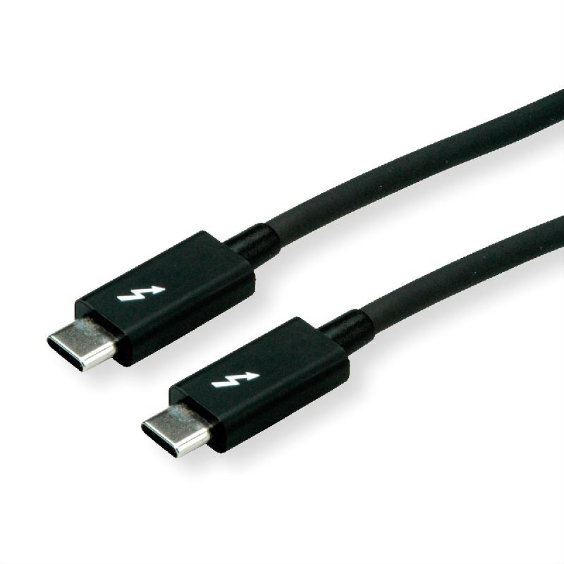 ROLINE Câble Thunderbolt™ 3 USB type C, M/M, noir, 1 m_0