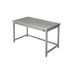 Virtus group Table Inox de Travail sans Etagère et sans Dosseret Gamme 700 mm 1500x700 x700x850mm - 698142409357_0