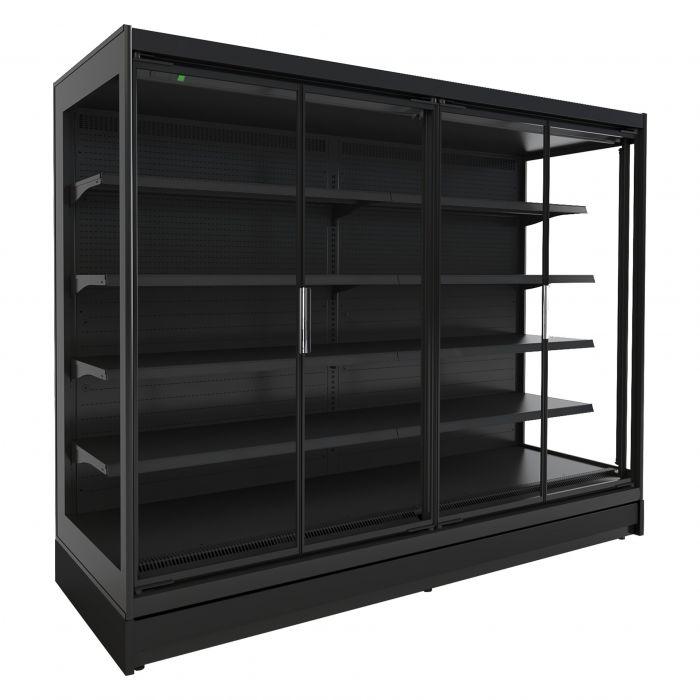 Vitrine murale sans groupe libre service 3m1 noir avec portes jax 2.6 - remote - 7350.0090_0