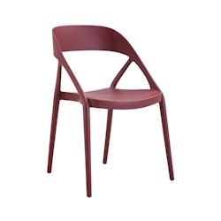 METRO PROFESSIONAL Chaise Gastro empilable, plastique, bordeaux - rouge plastique 4337255227163_0