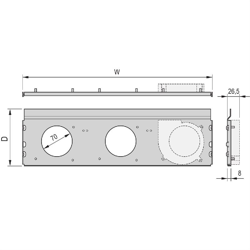 Unité de ventilation radiale SCHROFF RatiopacPRO AIR, 3 ventilateurs, 84 CV, 220 mm_0