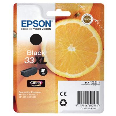 Epson 33XL 'Oranges' Cartouche d'encre originale grande capacité Claria Premium (C13T33514012) - Noir_0