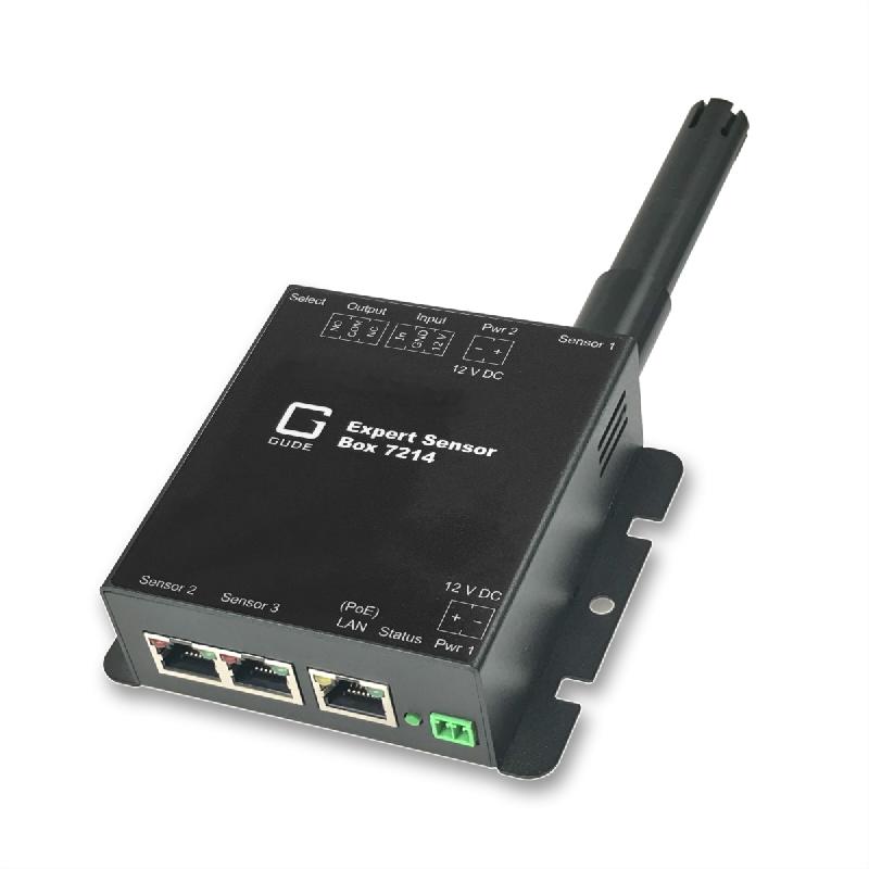 GUDE 721412 Expert capteur pour la température, l'humidité et la surveillance I/O, PoE_0