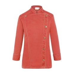 KARLOWSKY Veste de cuisine femme, jean , manches longues , VINTAGE RED , 42 - 42 rouge 4040857044112_0