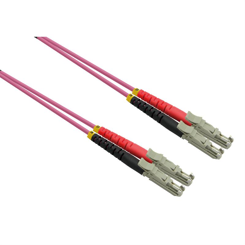 ROLINE Câble FO duplex 50/125µm OM4, LSH/LSH, LSOH, violet, 10 m_0