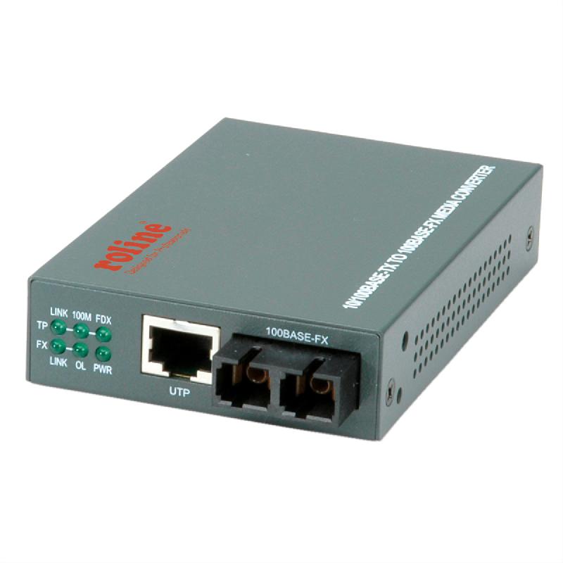 ROLINE Convertisseur Fast Ethernet RJ45/SC, Loop-back_0