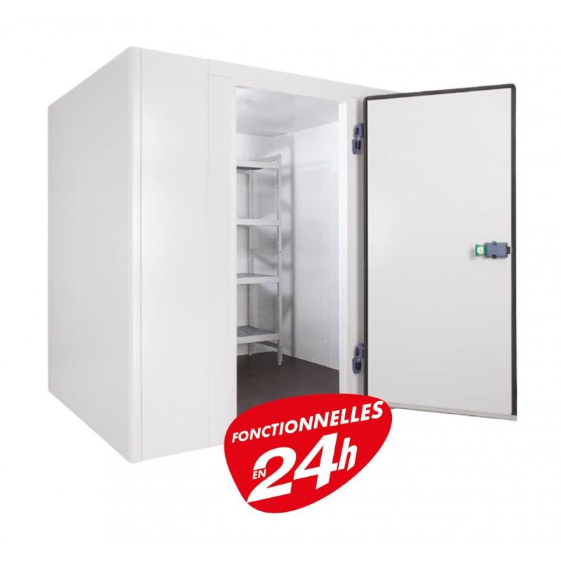 Chambre froide complete installation rapide positive 2020 x 2020 mm + groupe frigo + rayonnage profondeurs 460 - CP164_0