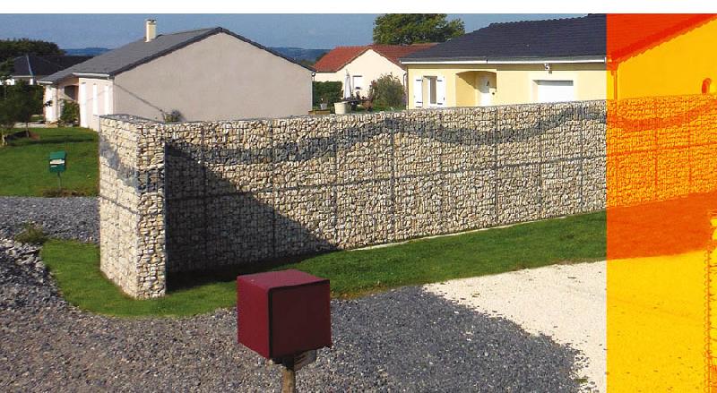 Gabions optimized murs de type clôture_0