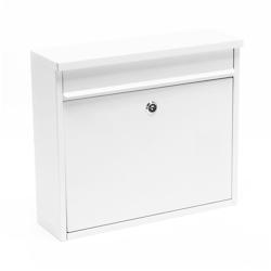 HELLOSHOP26 - Boite aux lettres design boite postale murale design 32 x 36 x 11,5 cm blanc 16_0000060 - blanc 16_0000060_0