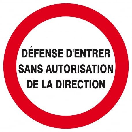 Defense d'entrer sans autorisation directe d.300mm TALIAPLAST | 622223_0