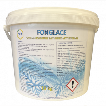 FONGLACE Fondant à action rapide contre la neige et le verglas - Paillettes blanches - Résiste au gel jusqu'à -51°C - Traitement anti-neige et anti-verglas_0