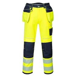 Portwest - Pantalon de travail avec poches flottantes HV PW3 Jaune / Bleu Marine Taille 36 - 28 jaune T501YNR28_0