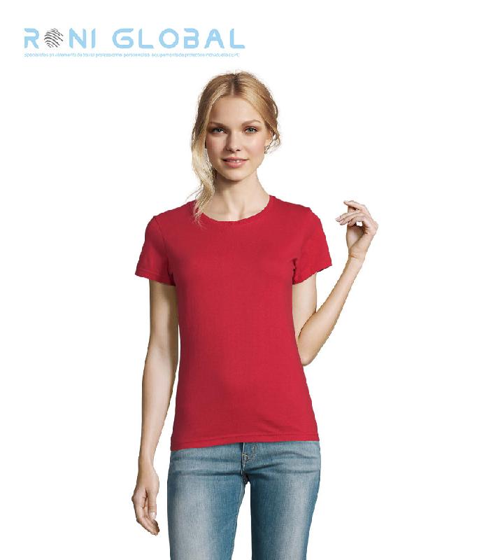 T-shirt de travail femme col rond en coton - IMPERIAL SOL'S_0