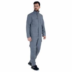 Lafont - Pantalon de travail coton majoritaire BASALTE Gris Taille L - L gris 3609705687126_0