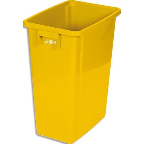 Probbax collecteur à déchets jaune, capacité de 60l._0
