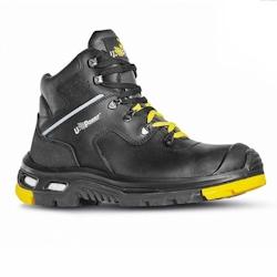 U-Power - Chaussures de sécurité hautes ultra résistantes RONAN - Environnements exigeants - S3 SRC ESD CI Noir / Jaune Taille 42 - 42 noir matièr_0