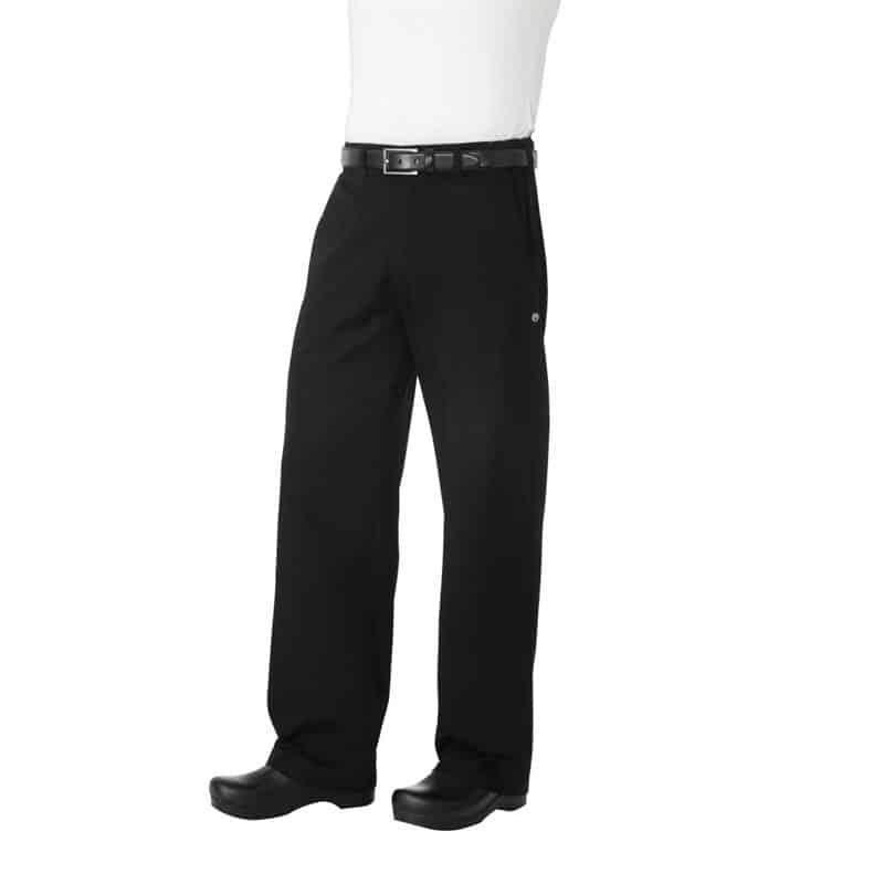 Pantalon de cuisinier unisexe Chef Works Professionnel, chevrons noirs (Taille: M (86- 91cm))_0