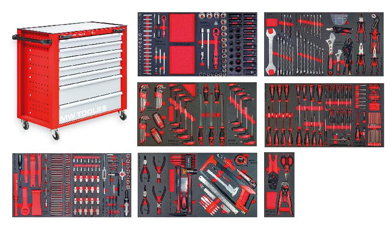 Servante d'atelier complète PRACO XL 514 outils MW Tools_0