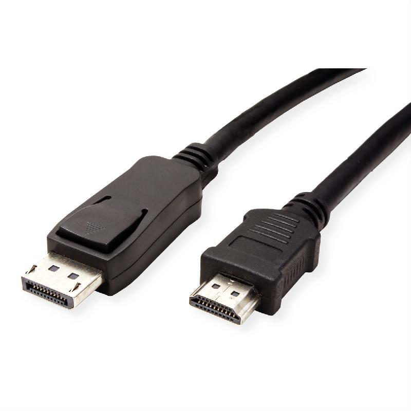 VALUE Câble DisplayPort DP - HDTV, M/M, noir, 1 m_0