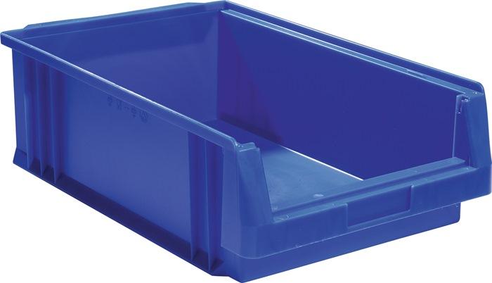 Boîte de rangement à  ouverture frontale PLK L500xl315xH150mm PP bleue LA-KA-PE_0