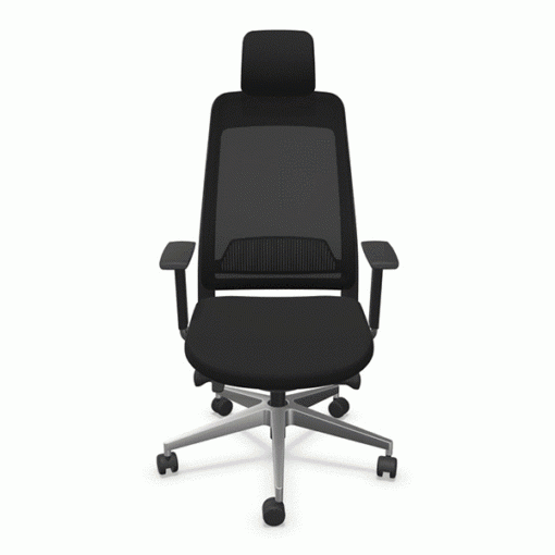 Fauteuil ergonomique de bureau Fairfax Sitek neuf - noir, synchrone blocable, support lombaire réglable, accoudoirs 4D_0