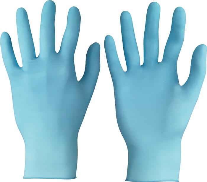 Gant jetable TouchNTuff 92-670 taille 7,5-8 bleu clair nitrile EN 374 catégorie EPI III 100 pièces/boîte ANSELL_0