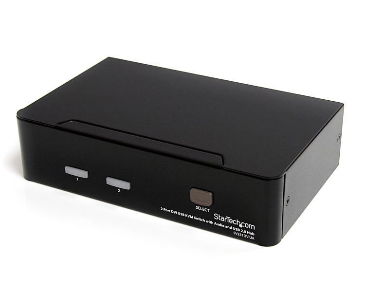 StarTech.Com Commutateur KVM 2 Ports DVI, USB et Audio - Switch KVM - 1920x1200_0