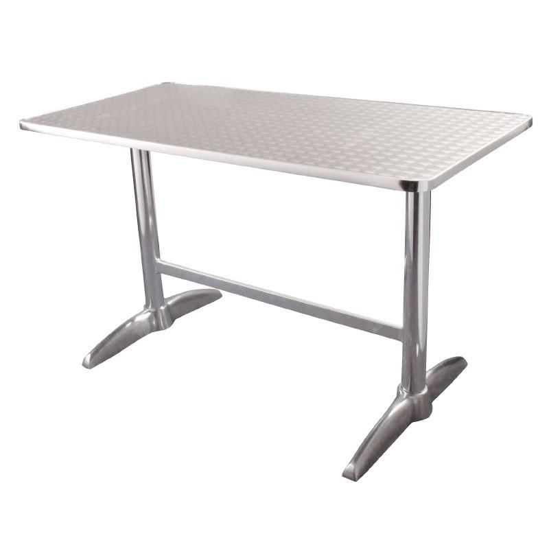 TABLE DE BISTRO - 120 X 60 CM - ACIER INOX PROFESSIONNEL_0