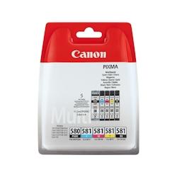 Canon PGI580/CLI581 Pack de 5 cartouches d'encre ORIGINALE - 2078C005 - multicolore 000000170008440889_0