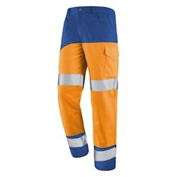 Cepovett - Pantalon de travail Fluo SAFE XP Orange / Bleu Taille L - L 3603624531638_0