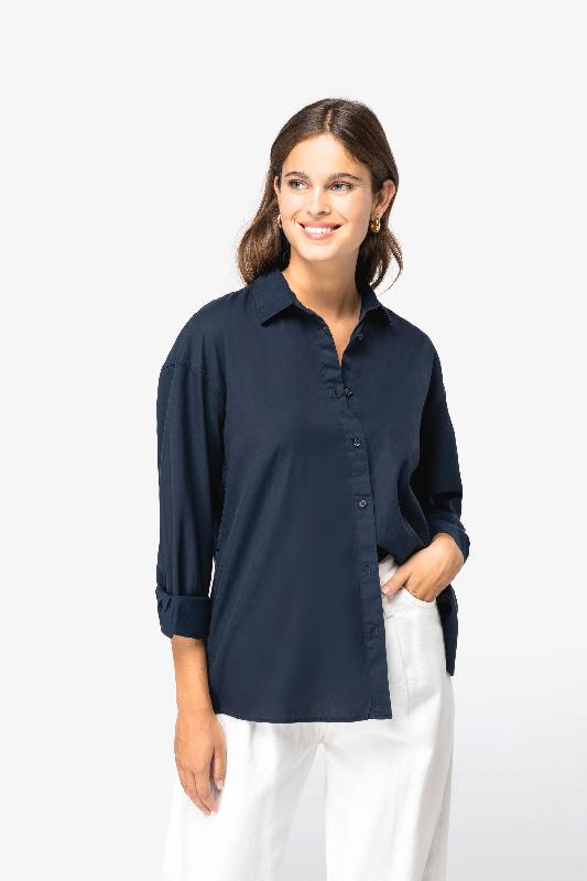 Chemise écoresponsable en lyocell femme  -  Réf: NS515_0