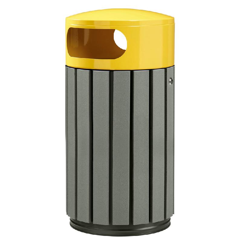 ROSSIGNOL Corbeille a poser ou a fixer zeno etik - 40 L -  latte recycle/ jaune colza_0