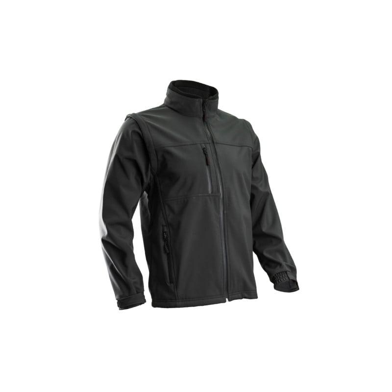 Veste Softshell - YANG 2/1 - 94% PES/6% EA + TPU membrane + Polaire - 310g/m2 - Noir - COVERGUARD | 5YAND_0