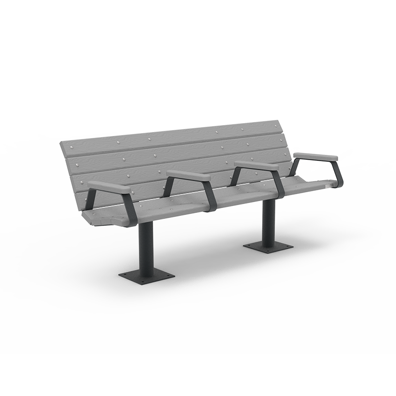 Banc avec 4 accoudoirs Major - L.1800 mm - STD-AD-BC-01-4AC_0