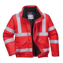 Portwest - Blouson de travail chaud avec col doublé polaire HV Rouge Taille L_0