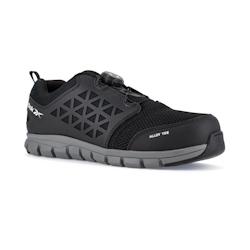 Reebok - Chaussures de sécurité basses noire embout aluminium et système de laçage UTURN S1P SRC Noir Taille 38 - 38 noir matière synthétique 06_0
