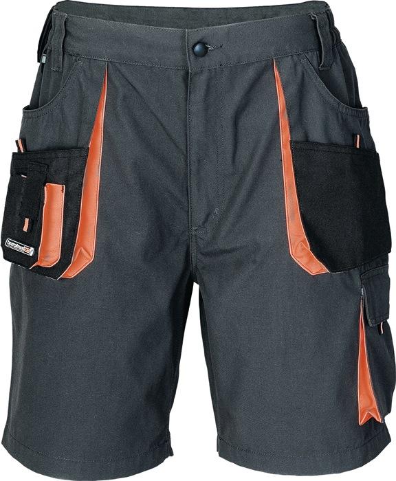 Short pour hommes taille 56 gris foncé/noir/orange 65 % PES / 35 % coton TERRATREND_0