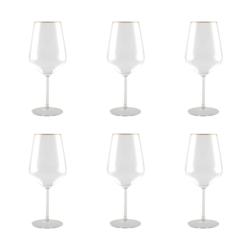 Aulica Verres A Vin Bords Dores Mat - Lot De 6 - verre 956217_0