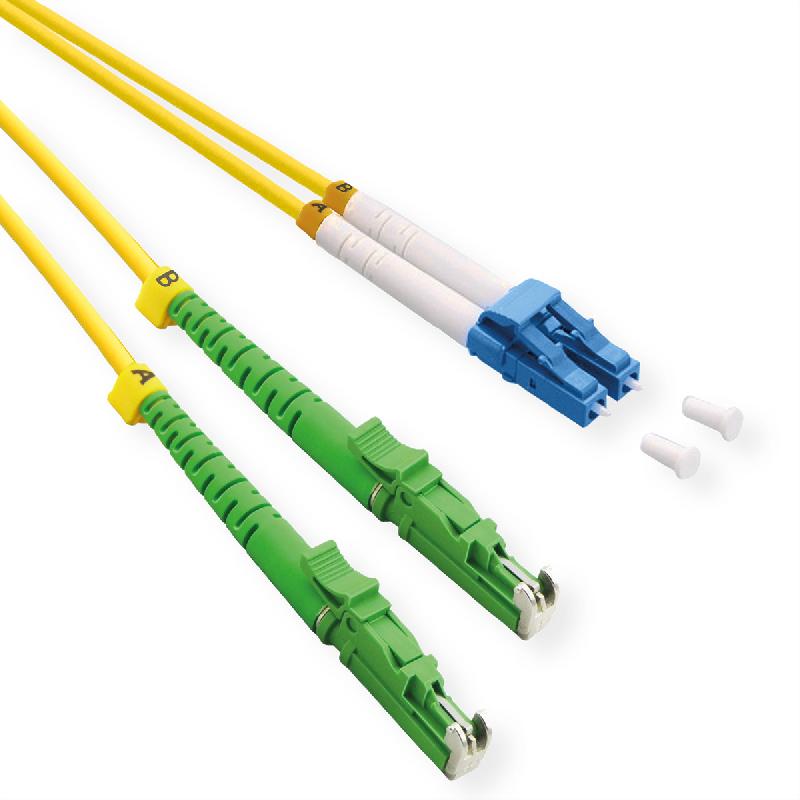 Roline câble fo duplex 9/125µm, os2, lsh apc / lc upc, lsoh, jaune, 3 m_0