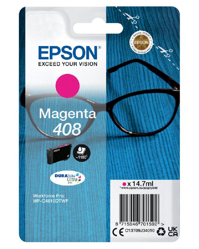 Epson 408 Cartouche d'encre originale C13T09J34010 - Magenta_0
