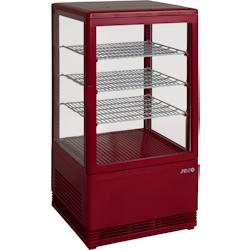 Saro Mini vitrine réfrigérée ventilée / Modèle SC 70 rouge ; Unité de vente : 1 - rouge multi-matériau 330-10031_0