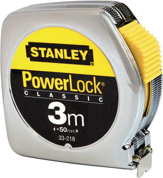 Mètre-ruban de poche PowerLock® longueur 3 m largeur 12,7 mm mm/cm EG II métal automatique Métal Automatique SB STANLEY_0