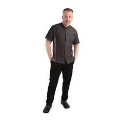 Chef Works Urban Veste mixte à boutons pression manches courtes Chef Works Tribeca denim noir XL - XL gris BB279-XL_0