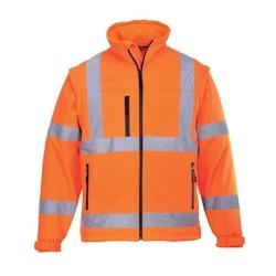 Portwest - Blouson de travail Softshell avec 3 couches HV Orange Taille S - S orange 5036108161287_0