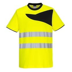 Portwest - Tee-shirt manches courtes haute visibilité PW2 Orange / Noir Taille 4XL - XXXXL 5036108356270_0