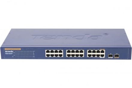 TENDA TEG1024T SWITCH RACKABLE 24 PORTS GIGABIT + 2 SFP_0