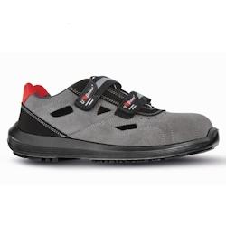 U-Power - Chaussures de sécurité basses sans métal à scratch LABRADOR - Environnements secs - S1P SRC Gris Taille 42 - 42 gris matière synthétiq_0