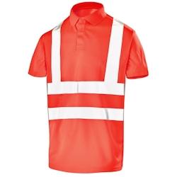 Cepovett - Polo manches courtes Fluo Base 2 Rouge Taille M - M 3603622251774_0