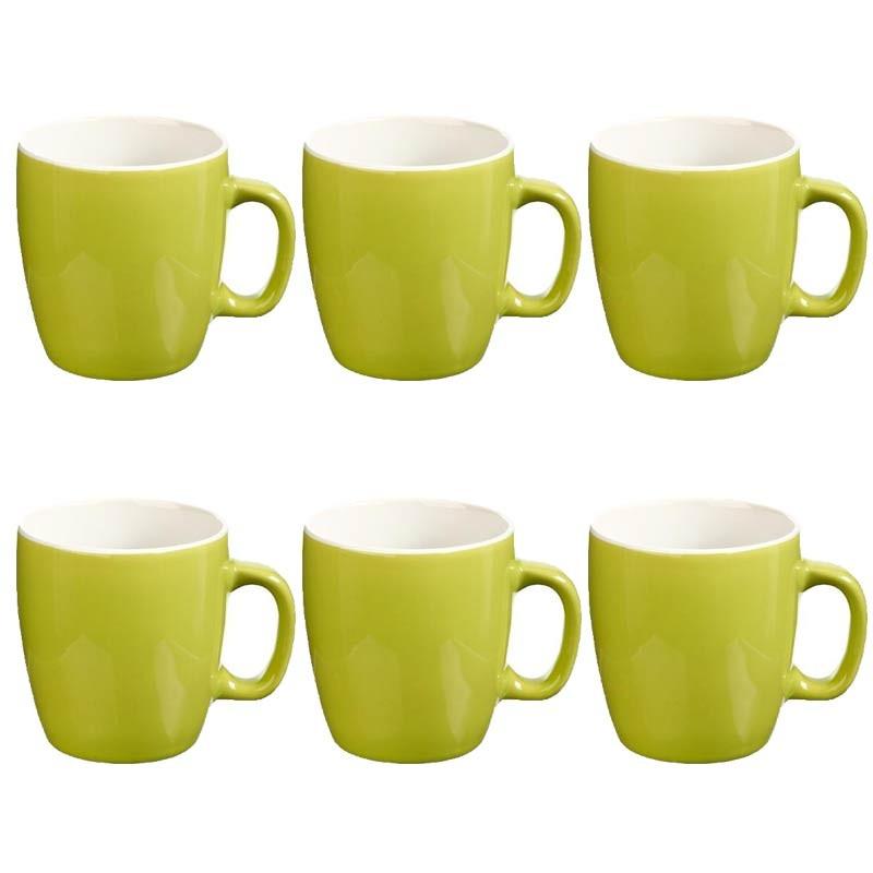 LOT DE 6 MUGS COLORS 18CL VERT - PARIS PRIX_0