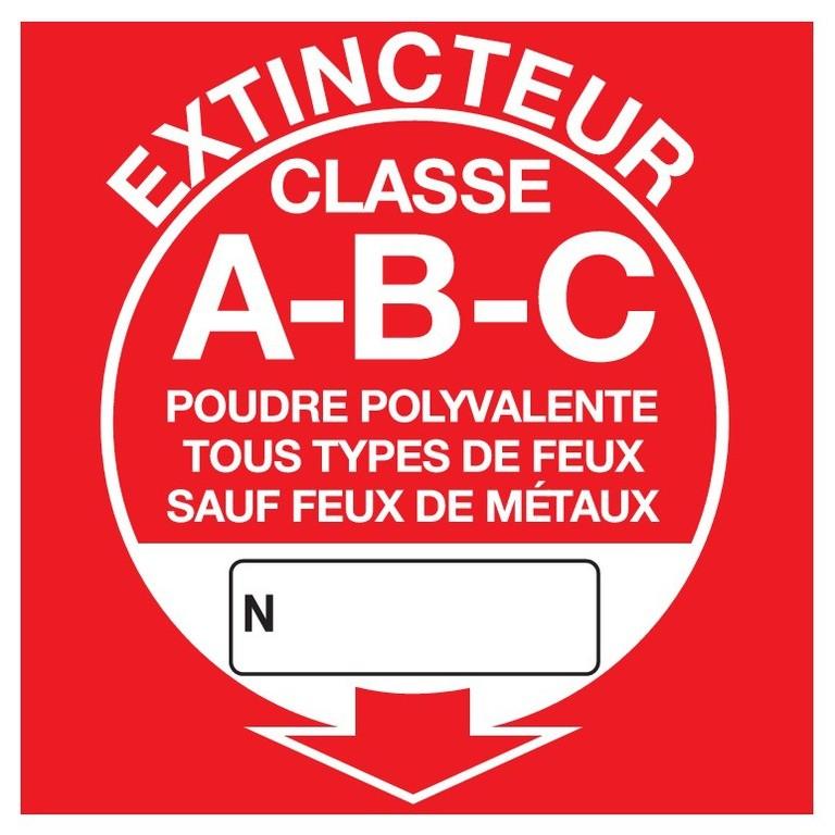 Panneaux adhésifs 200x200 mm prévention incendie - ADPNC-NV01/XABC_0